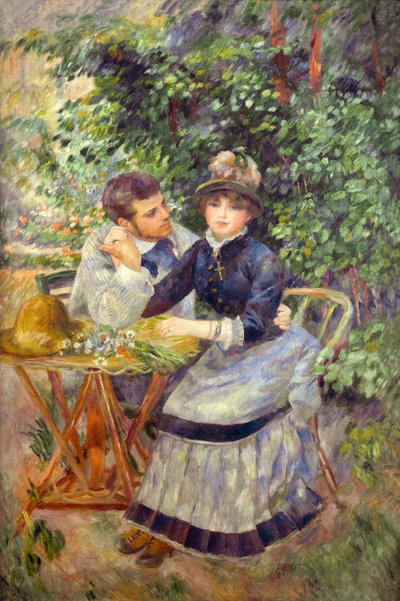 In de tuin, 1885 door Pierre Auguste Renoir